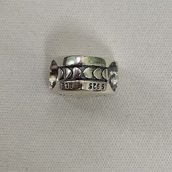 Pandora Soccer Mom Exclusive Travel Heart Charm Pendant, S925 Silver Jewelry - Picture 3 of 4